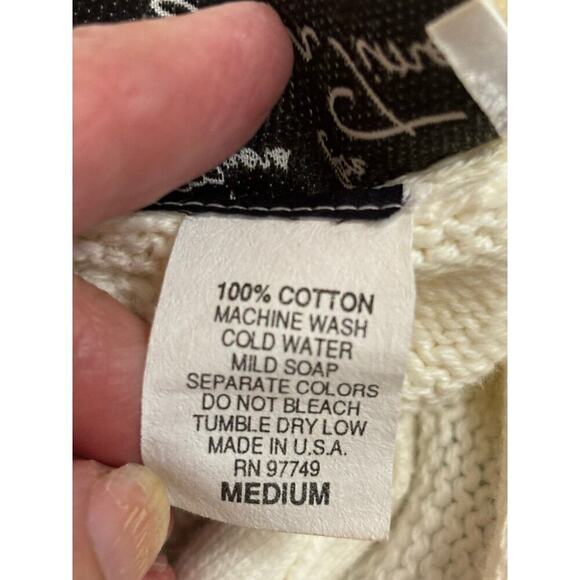 Judy Meyers for Designer Times white sweater/stars, medium, celestial, eclectic - Picture 8 of 8